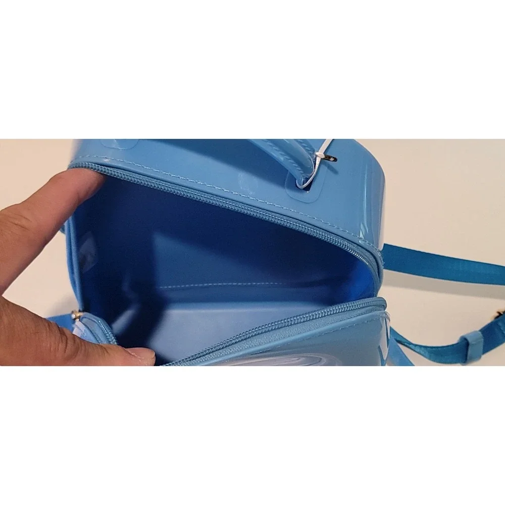 NWT Deluxity Los Angeles Mini Powder Blue Jelly Backpack Bag